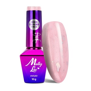 Oja semipermanenta MollyLac Sparkling French Simple Flash 10g, nr. 707