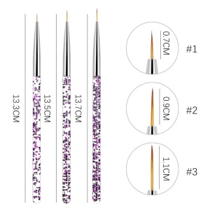 SET 3 PENSULE PICTURA BEAUTY ARTIST purple