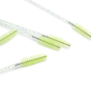 Set de 100 periuțe pentru extensii de gene, verzi - Img 2