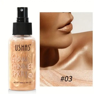 Iluminator de corp Ushas Glow Shimmer Spray 03