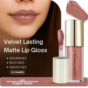 Luciu de buze mat și rezistent Velvet Lasting Matte, Global Fashion, GF38006 #102 - Img 3