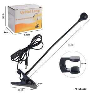 Mini lampa UV/LED Clip White 5W