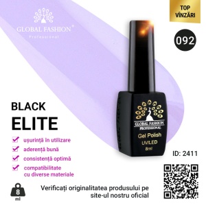 OJA SEMIPERMANENTA BLACK ELITE, GLOBAL FASHION 8 ML, 092
