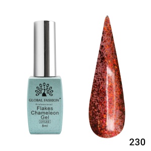 Ojă semipermanentă Flakes Chameleon 230 - TPO Free