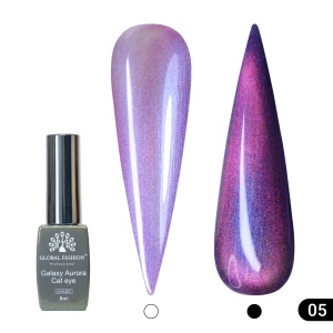Ojă semipermanentă Galaxy Aurora Cat Eye Global Fashion, 8ml, 005 - TPO Free