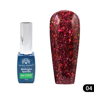 Ojă semipermanentă Midnight sparkle 8 ml, 04