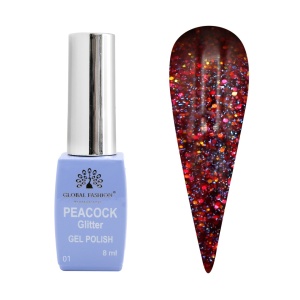 Oja Semipermanenta Peacock , Global Fashion 8 ML, 01 - TPO Free