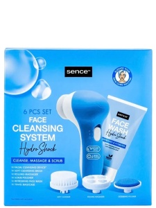Set pentru curatarea fetei (Aparat+Accesorii+gel de curatare) Hydro Shock, Sence Beauty