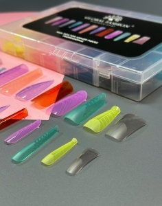 Smart Tips Mix 288 bucati top forme reutilizabile - 12 tipuri - colorate - Img 2