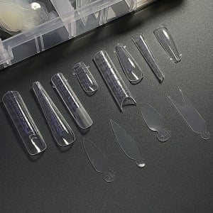 Smart Tips Mix 288 bucati top forme reutilizabile + silicone pads - 8 tipuri