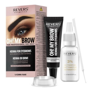Vopsea de sprancene Henna Oh! My Brows, Revers, Negru, 1.0, 30ml - Img 6