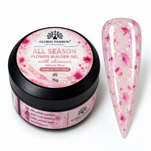 Gel pentru constructia unghiilor All Season Flower Builder Gel, 15 g 05