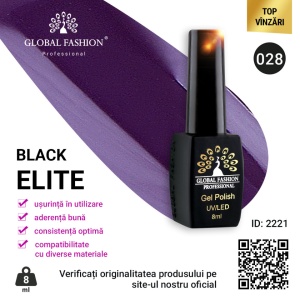 OJA SEMIPERMANENTA BLACK ELITE, GLOBAL FASHION 8 ML, 028
