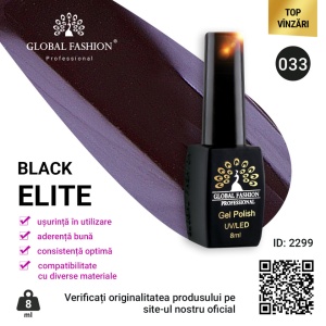 OJA SEMIPERMANENTA BLACK ELITE, GLOBAL FASHION 8 ML, 033