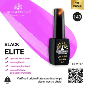 OJA SEMIPERMANENTA BLACK ELITE, GLOBAL FASHION 8 ML, 143