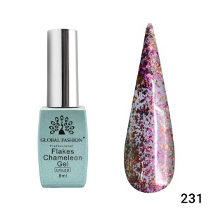 Ojă semipermanentă Flakes Chameleon 231 - TPO Free