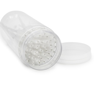 Set de 100 periuțe pentru extensii de gene, albe