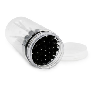 Set de 50 periuțe pentru extensii de gene, negre