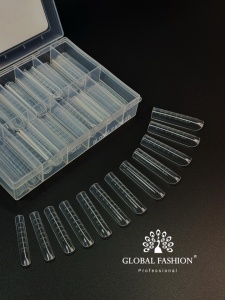 Set extensie, tipsuri reutilizabile, pătrat de salon, 120 buc, NO.3
