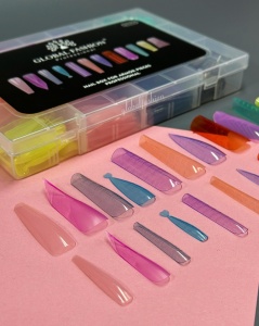 Smart Tips Mix 288 bucati top forme reutilizabile - 12 tipuri - colorate - Img 3