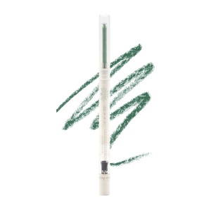 Creion de ochi moale, gel, Global Fashion, Verde cu sclipici - Img 3