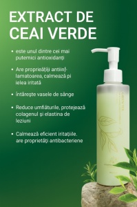 Demachiant de curățare, Green Tea Mountain Spring Makeup Remover, 200 ml - Img 6