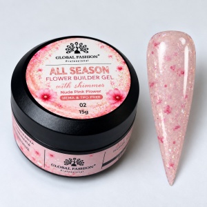 Gel pentru constructia unghiilor All Season Flower Builder Gel, 15 g 02