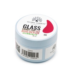 Gel pentru constructie 15 gr, Glass Candy Pop Builder Gel 06