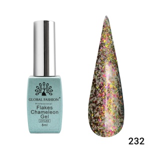 Ojă semipermanentă Flakes Chameleon 232 - TPO Free