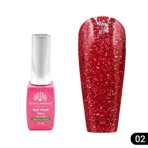 Ojă semipermanentă Red Flush Disco 8 ml, 02