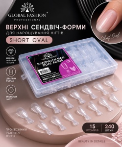 Set 240 Tipsuri Sandwich Dual Form Oval Short