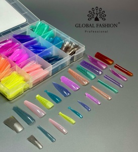 Smart Tips Mix 288 bucati top forme reutilizabile - 12 tipuri - colorate - Img 4