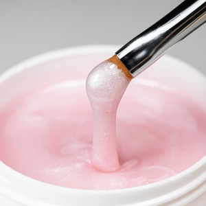 AlleLac Tixo Hard Builder Gel Sparkle Light Pink 45g - Img 7