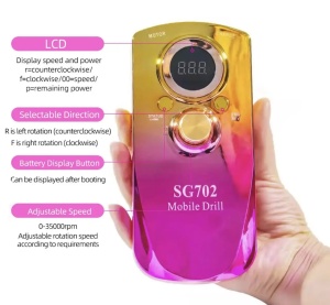 Freza portabila Wireless Pink & Yellow SG702  - Img 4