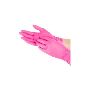 Manusi Nitril Nepudrate Pink S - Set 100 bucati