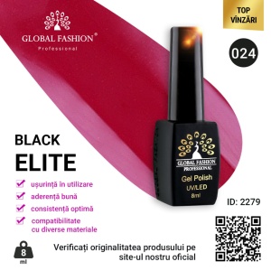 OJA SEMIPERMANENTA BLACK ELITE, GLOBAL FASHION 8 ML, 024