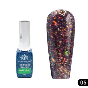 Ojă semipermanentă Midnight sparkle 8 ml, 05