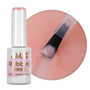 Rubber Base AlleLac Peach Bling HEMA/Di-HEMA Free TPO free Nr 7