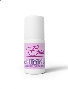 Rubber base Base coat color B nails Shimmer ( alb laptos cu sclipici fin ) - Img 3
