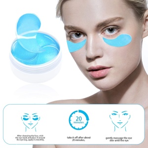 Set 60 Masti pentru ochi cu Acid Hialuronic, Spirulina si Colagen, Wokali, Eye Patch