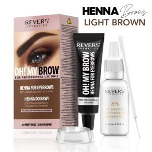 Vopsea de sprancene Henna Oh! My Brows, Revers, Maro Deschis, 2.0, 30ml