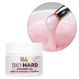 AlleLac Tixo Hard Builder Gel Sparkle Light Pink 45g - Img 4