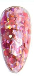 Decor unghii hexagon pink