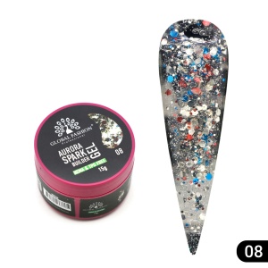 Gel pentru constructie 15 gr, Aurora Spark Builder Gel 08
