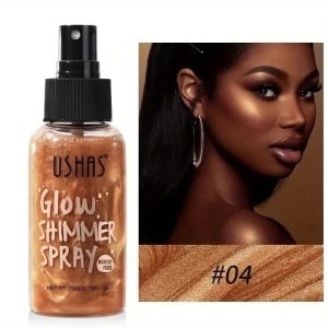 Iluminator de corp Ushas Glow Shimmer Spray 04