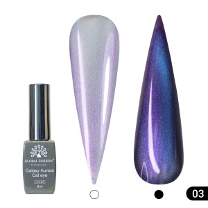 Ojă semipermanentă Galaxy Aurora Cat Eye Global Fashion, 8ml, 003 - TPO Free