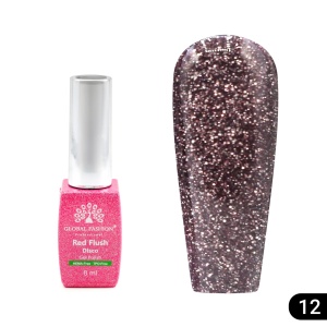 Ojă semipermanentă Red Flush Disco 8 ml, 12