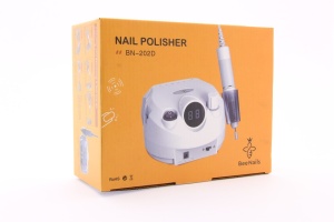 Pilă electrică manichiură și pedichiură BEE NAILS, 202D, cu display, 65w, 45000 rpm, alb - Img 2