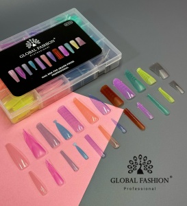 Smart Tips Mix 288 bucati top forme reutilizabile - 12 tipuri - colorate - Img 6