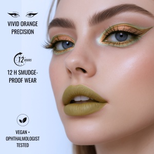 Creion de ochi moale, gel, Global Fashion, Dourado cu sclipici